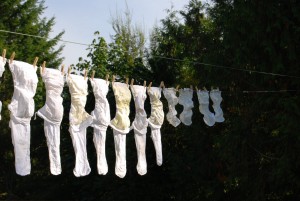 Hung To Dry On The Line, Thanks To A Beautiful October Day